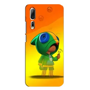 Чехол Бравл Старс для ZTE Axon 10 Pro (LEON в кофте)