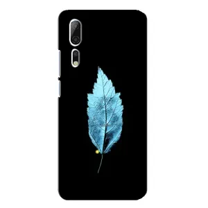 Чехол с картинками на черном фоне для ZTE Axon 10 Pro (Листочек)