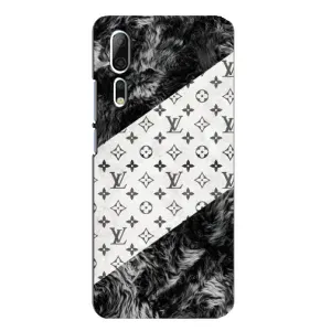 Чехол Стиль Louis Vuitton на ZTE Axon 10 Pro (LV на белом)