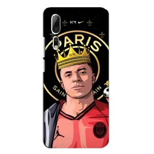 Чехол (TPU) с Футболистом на ZTE Axon 10 Pro (Mbappe King)