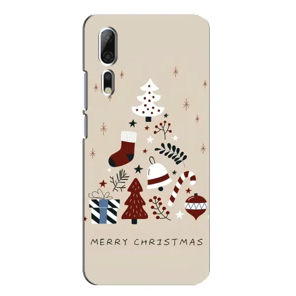 Чехол с рисунком «Merry Christmas» для ZTE Axon 10 Pro Чехол с рисунком «Merry Christmas» для ZTE Axon 10 Pro