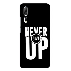 Силиконовый Чехол на ZTE Axon 10 Pro с картинкой Nike (Never Give UP)