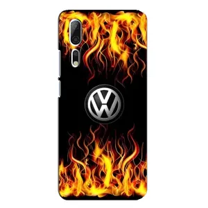 Чохол "Фольксваген" для ZTE Axon 10 Pro (Вогняний Лого)