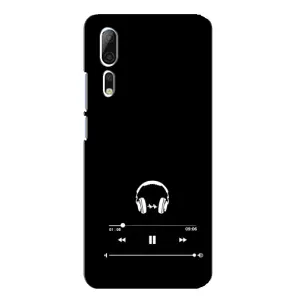 Чехол с картинками на черном фоне для ZTE Axon 10 Pro (Плеер)