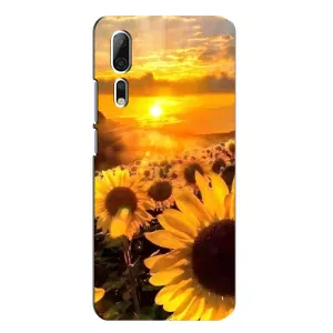 Чохол з Квітами для ZTE Axon 10 Pro (поле соняшників)