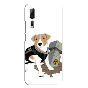 Чехол с принтом Собаки Патрон для ZTE Axon 10 Pro (Пёс Патрон с ракетой)