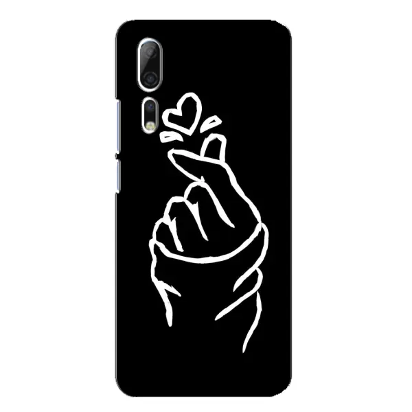 Чехол с рисунком «Сердце на черном» для ZTE Axon 10 Pro Чехол с рисунком «Сердце на черном» для ZTE Axon 10 Pro