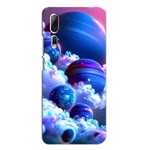 Чохли КОСМОС на ZTE Axon 10 Pro (Сині планети)