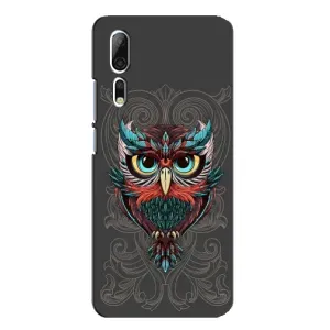 Чохли з принтом СОВИ для ZTE Axon 10 Pro (Сова на сірому)