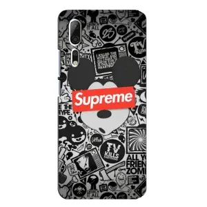 Чехол с Брендами одежды на ЗТЕ Аксон 10 Про (Supreme Маус)