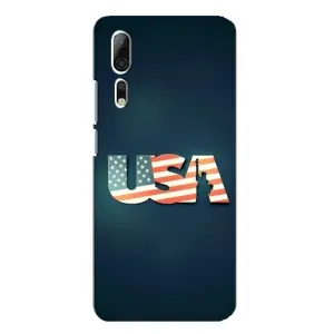 Чехол Флаг USA для ZTE Axon 10 Pro (USA)