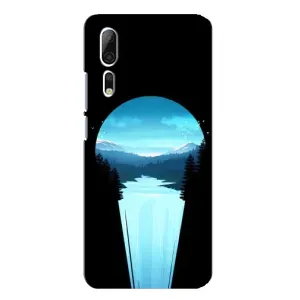 Літній Чохол на ZTE Axon 10 Pro (Синій Водоспад)