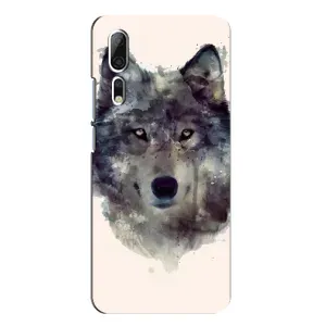 Чехол с Волком на ZTE Axon 10 Pro (Волк)