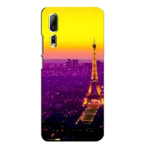 Чохол Ейфелева Вежа на ZTE Axon 10 Pro (Яскрава башня)