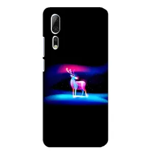 Силиконовый бампер с картинкой животных для ZTE Axon 10 Pro (Яркий олень)