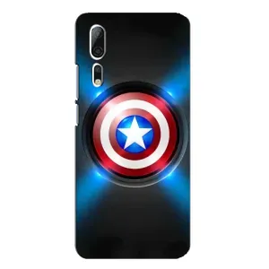 Чехол с Щитом Капитана Америки на ZTE Axon 10 Pro (Яркий Щит Капитана)