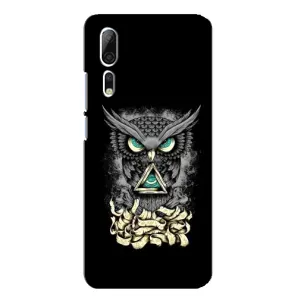 Чохли з принтом СОВИ для ZTE Axon 10 Pro (Зелені очі)