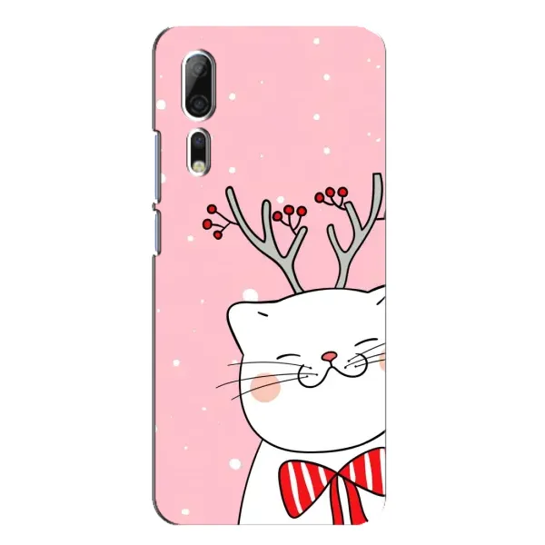 Чехол с рисунком «Зимний кот» для ZTE Axon 10 Pro Чехол с рисунком «Зимний кот» для ZTE Axon 10 Pro