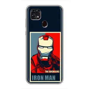 Чехол Супергерой Железный человек на ZTE Blade 20 Smart (Art Iron man)