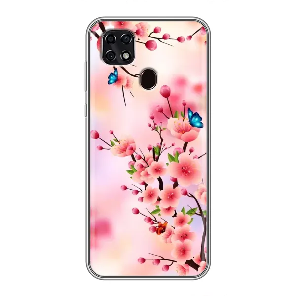 Чехол с рисунком «Бабочки на сакуре» для ZTE Blade 20 Smart Чехол с рисунком «Бабочки на сакуре» для ZTE Blade 20 Smart