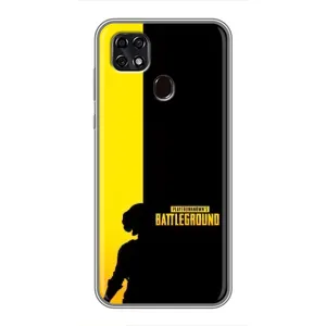 Чехол (TPU) с картинкой "Лого Пабг" на ЗТЕ Блейд 20 Смарт (Battlegrounds)