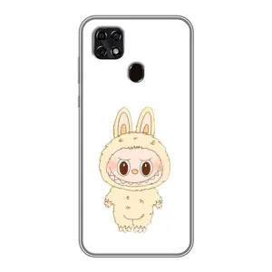 Чехол с принтом Лабубу для ZTE Blade 20 Smart (Бежевый Лабубу)