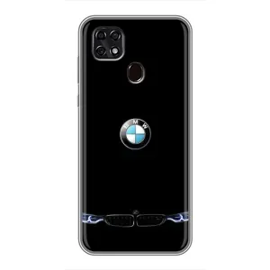 Силиконовый бампер с картинкой машины на ZTE Blade 20 Smart (Черный BMW)