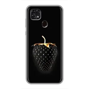 Чехол с изображением  вкусной еды для ZTE Blade 20 Smart (Чёрная клубника)