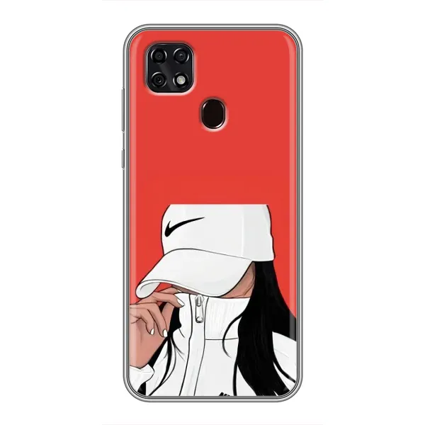 Чехол с рисунком «Девушка Nike» для ZTE Blade 20 Smart