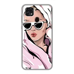 Чехол с картинкой Модные Девчонки ZTE Blade 20 Smart (Девушка в халате)