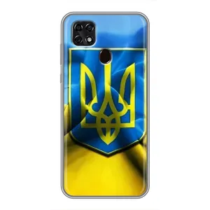 Чехол с картинкой (Патриотический ГЕРБ) на ZTE Blade 20 Smart (Герб и Флаг Украины)