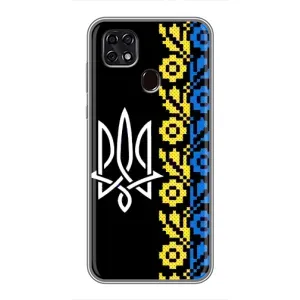 Силиконовый Чехол на ZTE Blade 20 Smart (Герб и вышыванка)