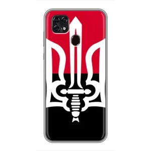 Чехлы УПА (Красно-Чёрный) на ZTE Blade 20 Smart (Герб Украины)