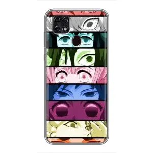 Силиконовые чехлы с глазами Anime для ЗТЕ Блейд 20 Смарт