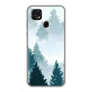 Летний Чехол на ZTE Blade 20 Smart (Горный лес)