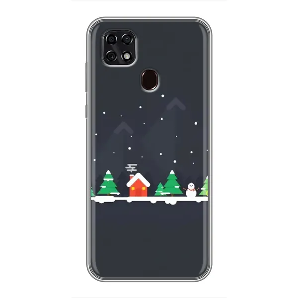 Чехол с рисунком «Город зимний» для ZTE Blade 20 Smart Чехол с рисунком «Город зимний» для ZTE Blade 20 Smart