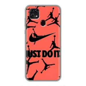 Силіконовый Чохол Nike Air Jordan на ЗТЕ Блейд 20 Смарт (Just Do It)