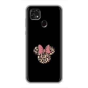 Чехол с леопардовым принтом на ZTE Blade 20 Smart (Леопардовая Минни)