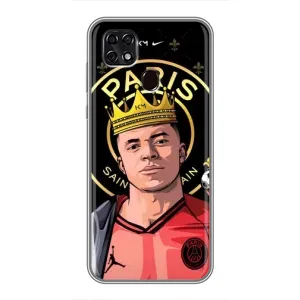 Чехол (TPU) с Футболистом на ZTE Blade 20 Smart (Mbappe King)