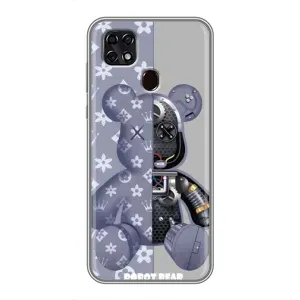 Силиконовый чехол для ZTE Blade 20 Smart (Медведь Louis Vuitton)
