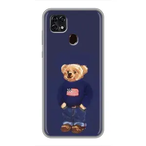 Чехлы Мишка Тедди для ЗТЕ Блейд 20 Смарт (Мишка USA)