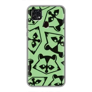 Силіконовий Чохол з Энотами на ZTE Blade 20 Smart (Мордочки Єнота)
