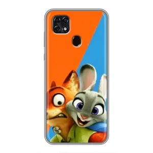 Чехлы ЗВЕРОПОЛИС для ZTE Blade 20 Smart (Ник и Хопс)