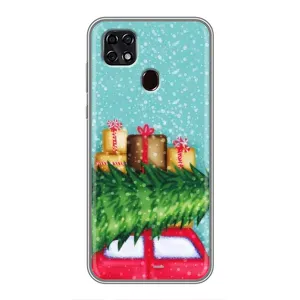 Чехол Новогодняя Елка на ZTE Blade 20 Smart (Новогодние подарки)