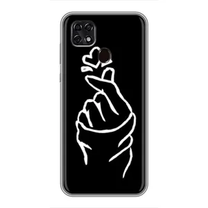 Чохол (Знак сердечка) для ZTE Blade 20 Smart (Сердечко на чорному)