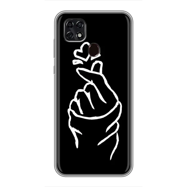 Чехол с рисунком «Сердце на черном» для ZTE Blade 20 Smart Чехол с рисунком «Сердце на черном» для ZTE Blade 20 Smart