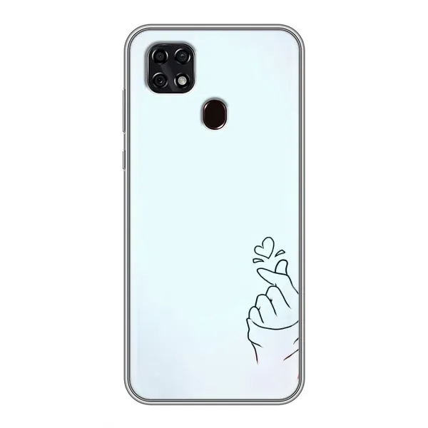 Чехол с рисунком «Сердце на голубом» для ZTE Blade 20 Smart Чехол с рисунком «Сердце на голубом» для ZTE Blade 20 Smart
