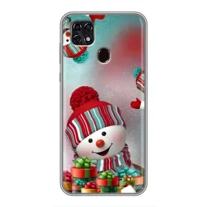 Чехлы на Новый Год ZTE Blade 20 Smart (Снеговик в шапке)