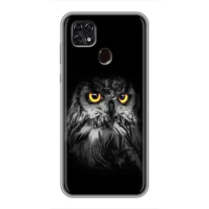 Чохли з принтом СОВИ для ZTE Blade 20 Smart (Сова на чорному)