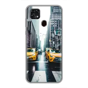 Силиконовый бампер (Работники) на ZTE Blade 20 Smart (Такси)